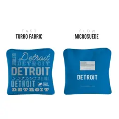 Gameday Detroit Football Synergy Pro Blue Cornhole Bags (Set of 4)