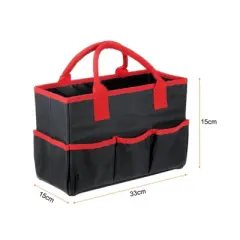 Unique Bargains 600D Oxford Waterproof Garden Tool Organizer Storage Carrier Bags 12.99" x 5.91" x 8.66"