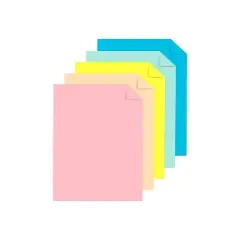 Astrobrights 65 lb. Cardstock Paper 8.5" x 11" Assorted Colors Pack (91715)