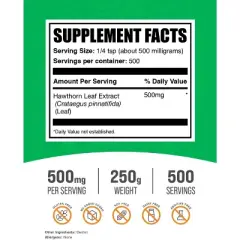 BulkSupplements Hawthorn Leaf Extract Powder