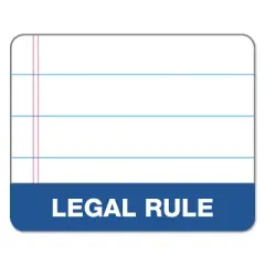 TOPS Double Docket Ruled Pads 8 1/2 x 11 3/4 White 100 Sheets 6 Pads/Pack 63437