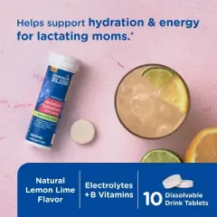 Mommy's Bliss Lactation Hydration Drink Tablets - Lemon Lime - 10ct