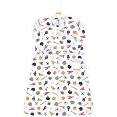 Hudson Baby Infant Boy Long Sleeve Cotton Jersey Sleeping Bag, Sack, Blanket, Sports Fan