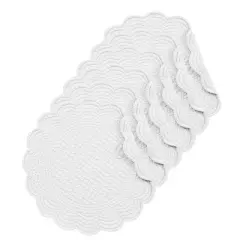 C&F Home Solid Round Placemat Set of 6