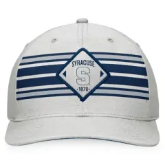 NCAA Syracuse Orange Structured Chambray Cotton Hat - Gray: Men's Baseball Cap, One Size