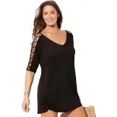 Swimsuits for All Women&rsquo;s Plus Size Kinsley Cut Out Cover Up Tunic