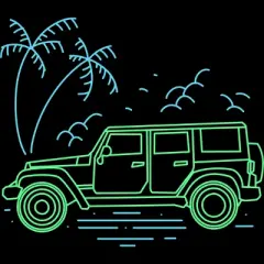 Women's Design By Humans Summer Off-road Trip To The Beach By donipacoceng Racerback Tank Top