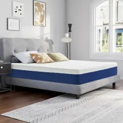 10 Inch Gel Memory Foam Mattress Dual Layer Colorways Have Different Softness Levels And Can Be Flipped For Use.