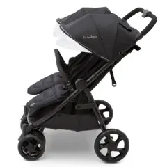 Jeep Destination Ultralight Side x Side Double Stroller by Delta Children - Midnight Black