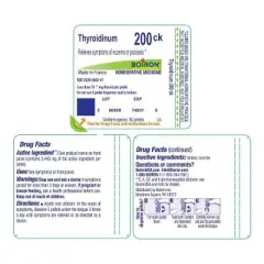 Thyroidinum 200CK by Boiron Homeopathic Single Medicine For First Aid  -  80 Pellet