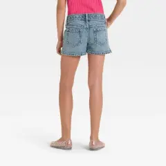 Girls' Mid-Rise Shortie Denim Shorts - art class&trade;