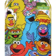 Sesame Street Clear Backpack for Kids Big Bird Elmo Cookie Monster Grover for Kids 17 inch School Travel Book Bag