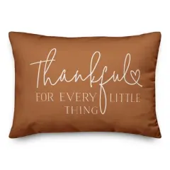 Creative Products Thankful for Every Little Thing 20 x 14 Indoor / Outdoor Pillow