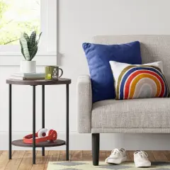 Wood and Metal Round End Table - Room Essentials&trade;