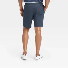 Men's 8" Everyday Relaxed Fit Pull-On Shorts - Goodfellow & Co&trade; Navy Blue