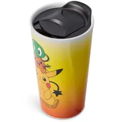 Just Funky Pok&eacute;mon XY Series Travel Mug | Pikachu, Dedenne, & Squishy | Holds 16 Ounces