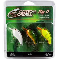 Cotton Cordell Big O Triple Threat Fishing Lures