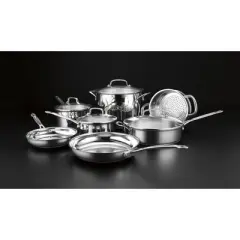 Cuisinart Chef's Classic 11pc Stainless Steel Cookware Set - 77-11G: Induction Compatible, Dishwasher & Oven Safe