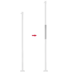 Yescom Sun Shade Sail Extension Pole 2Ft Powder Coated