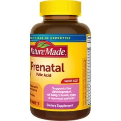 Nature Made Prenatal Multivitamin with Folic Acid Tablets