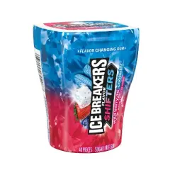 Ice Breakers Ice Cubes Flavor Shifters Wild Berry Coolmint Flavored Gum Bottle Pack 3.24 oz