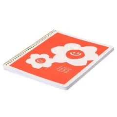 Notebook Collective Smiley Floral Affirmation Single Subject Notebook, School Supplies