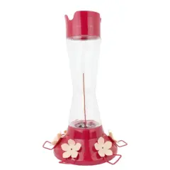 Perky-Pet Hummingbird 20 oz Glass/Plastic Pinch-Waist Nectar Feeder 6 ports (Case of 2)