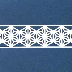 Wrapables Hollow Lace Pattern Masking Tape 2M Length Total (Set of 2), White Geometric