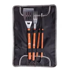 NFL Los Angeles Chargers Picnic Time 3pc BBQ Tote and Tools Set - Black