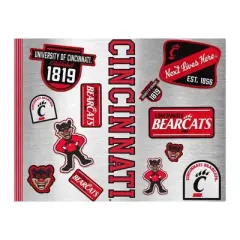 NCAA Cincinnati Bearcats Varsity Thirst Water Bottle - 24oz: Stainless Steel, Plastic Lid