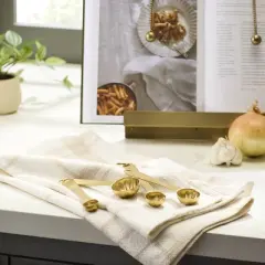 4pc Stainless Steel Measuring Spoons Vintage Brass Finish - Hearth & Hand&trade; with Magnolia