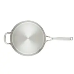 KitchenAid Stainless Steel 3-Ply Base 4.5qt Covered Deep Saute Pan with Helper Handle