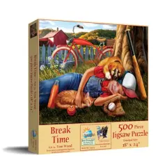 Sunsout Break Time 500 pc Jigsaw Puzzle 29773