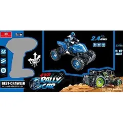 Remote Off Road Quad Bike ATV 4WD Rally Car 1:12 Scale Channel RC 2.4 GHz Radio