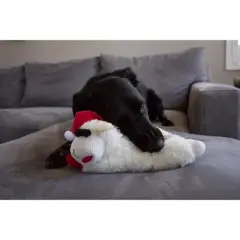 Multipet Standing Holiday Lamb Chop with Santa Hat (Small (8"))