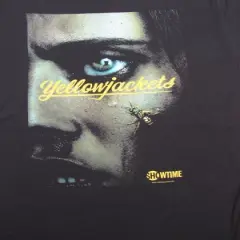 Yellowjackets Face & Logo Crew Neck Short Sleeve Black Women's T-shirt