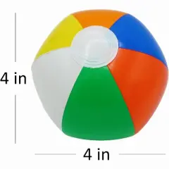 4E's Novelty Mini Beach Balls (50 Pack) - Summer Party Favors & Pool Toys, Hawaiian Decorations