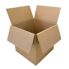UOFFICE Pack of 15 Heavy-Duty Corrugated Cube Boxes 14" x 14" x 14"