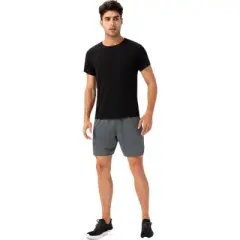 Anna-Kaci Active Men's Lightweight Crew Neck Short Sleeve Active T-Shirt with Breathable Stretch Fabric for Sports and Training