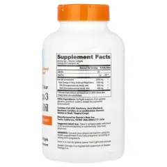 Doctor's Best Purified & Clear Omega 3 Fish Oil, 120 Marine Softgels (1,000 mg per Softgel)