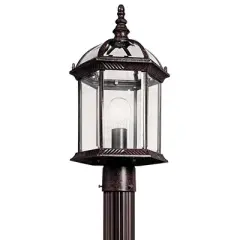 Kichler Lighting Barrie 1 - Light Post Light in  Tannery Bronze