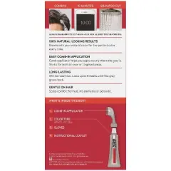 Just For Men Easy CombIn Color Gray Hair Coloring for Men with Comb Applicator - 1.2oz