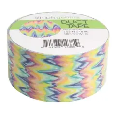 Simply Genius Single Roll Patterned Duct Tape Roll, Craft Supplies For Kids Adults, Colored Duct Tape Colors, Pastel Tie Dye