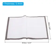 Unique Bargains Reusable Double-Sided Cotton Jewelry Cleaning Cloth 3 Pcs