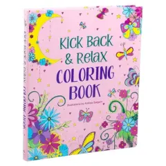 Kick Back & Relax Coloring Book - by  Andrea Sargent (Paperback)