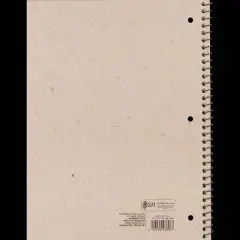 College Ruled 1 Subject Flexible Plastic Cover Spiral Notebook - up&up&trade;