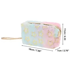 Unique Bargains Women's Portable Stars Makeup Bag 1 Pc