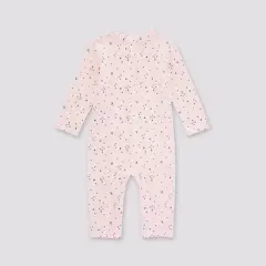 Burt's Bees Baby&reg; Baby Girls' Ribbed Ditsy Petal Jumpsuit