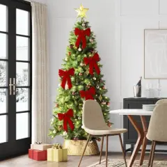 Velvet Christmas Decorative Bow Red - Wondershop&trade;