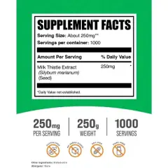 BulkSupplements Milk Thistle Extract Powder